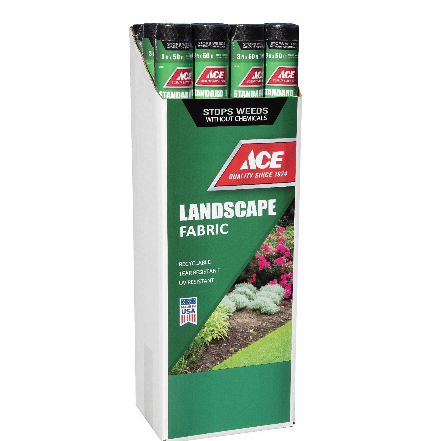 Ace 3 ft. W X 50 ft. L Polypropylene Landscape Fabric