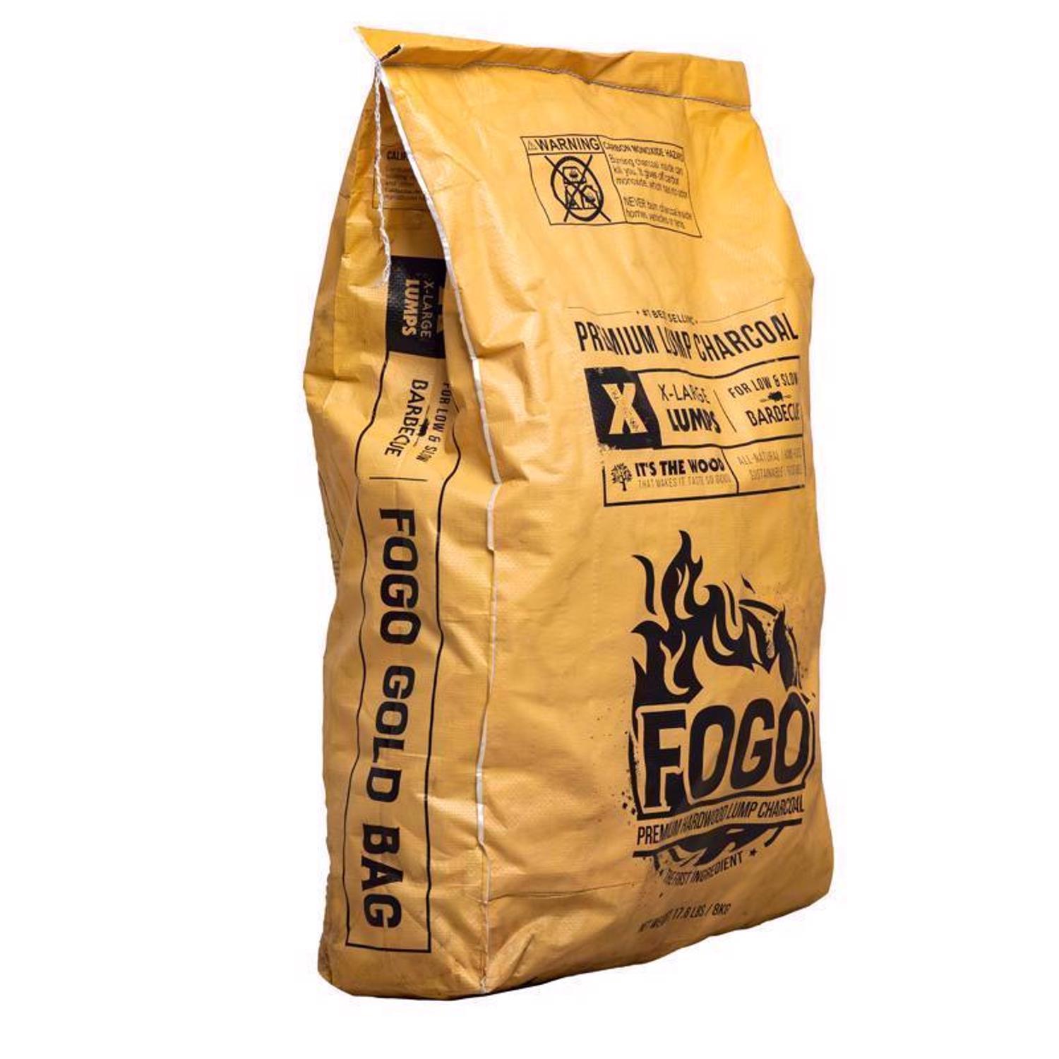 FOGO Super Premium (Gold Bag) All Natural Lump Charcoal 17.6 lb