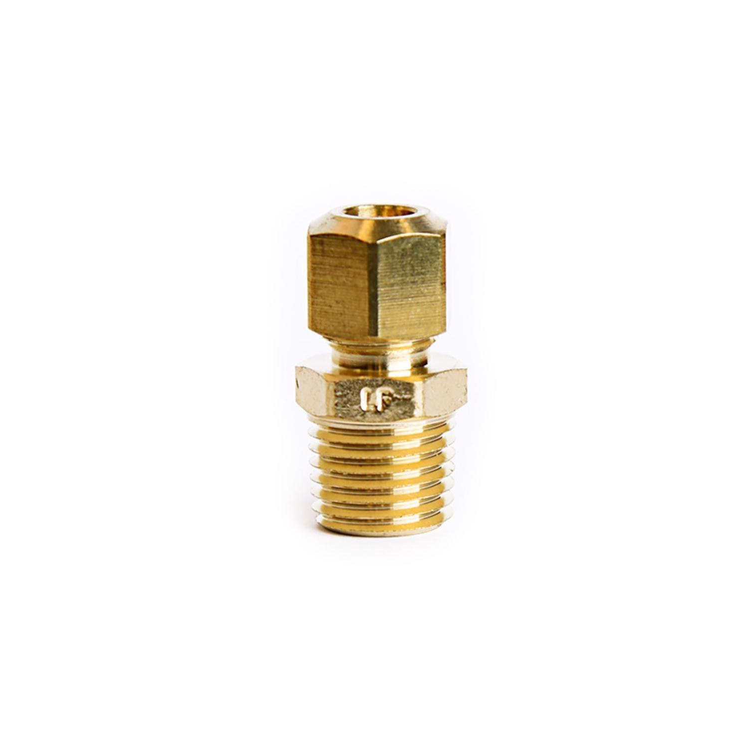 ATC 1/4 in. Compression 1/4 in. D Male Brass Connector