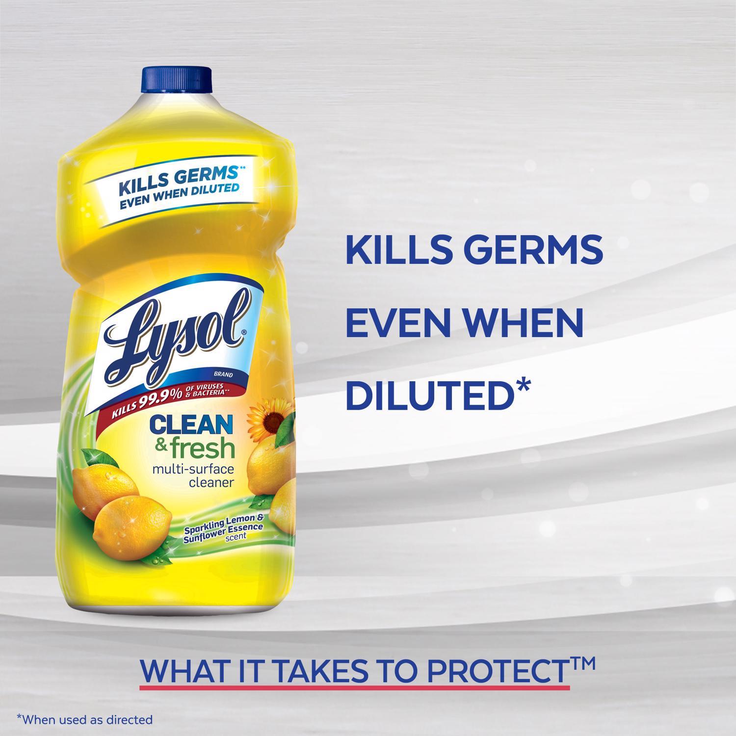 Lysol Clean & Fresh Lemon Scent Multi-Purpose Cleaner Liquid 144 oz
