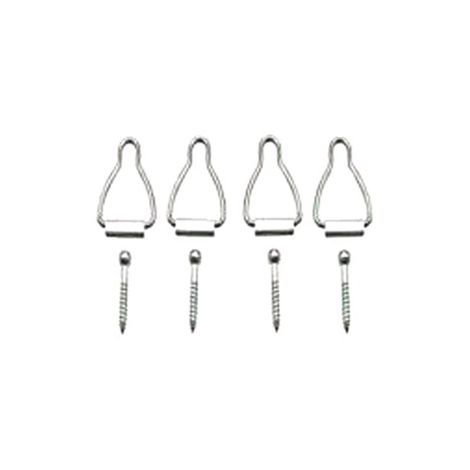 Ace Silver Aluminum Spline Channel Bail Latch 4 pk