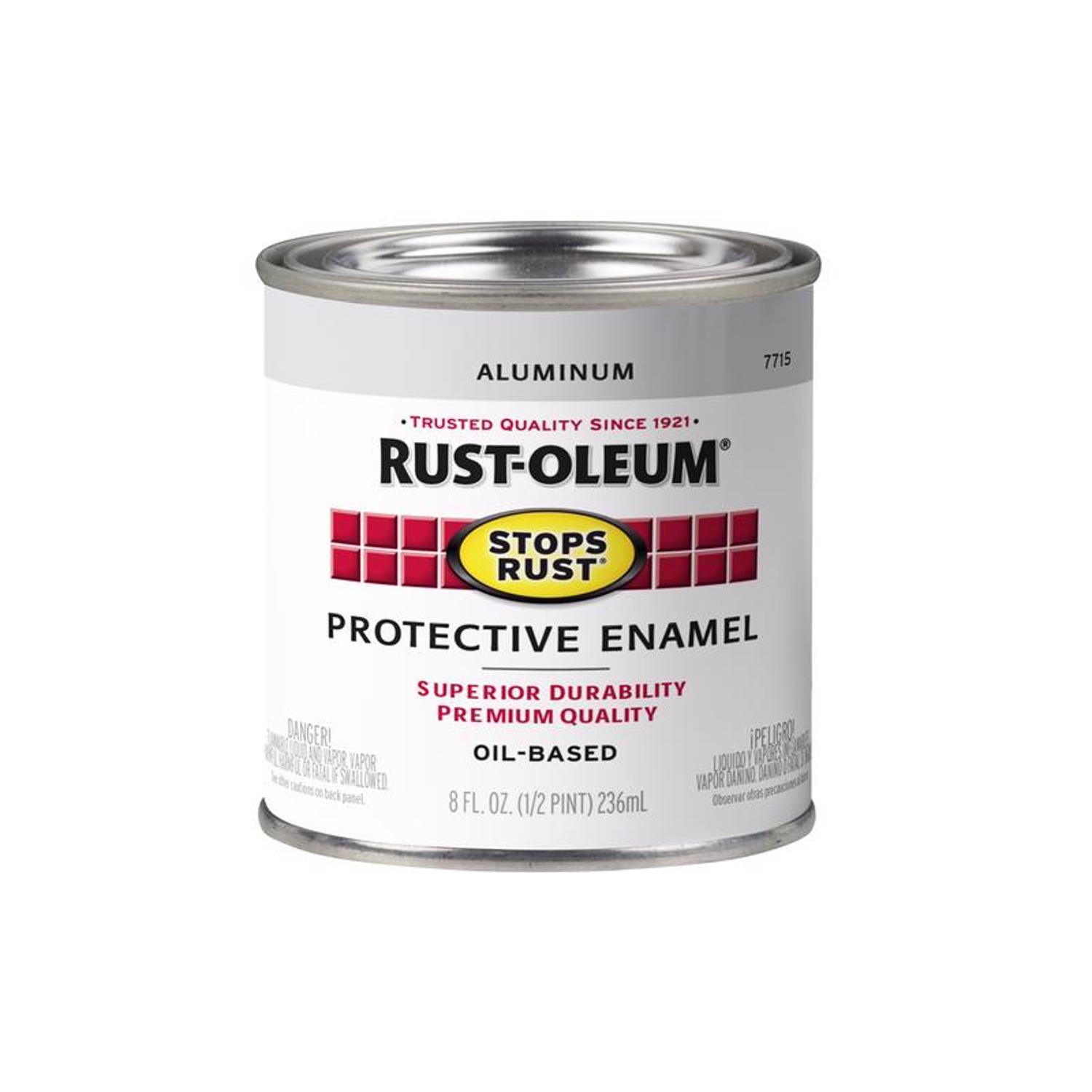 Rust-Oleum Stops Rust Gloss Aluminum Protective Enamel 0.5 pt
