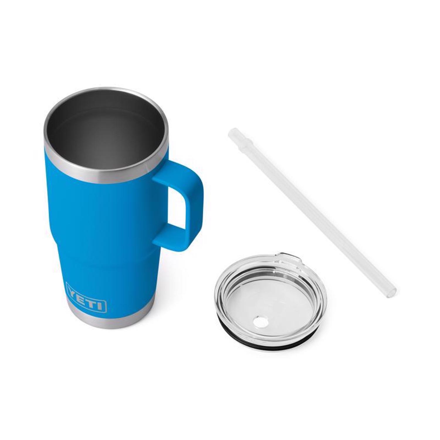 YETI 25 oz Big Wave Blue BPA Free Insulated Straw Tumbler