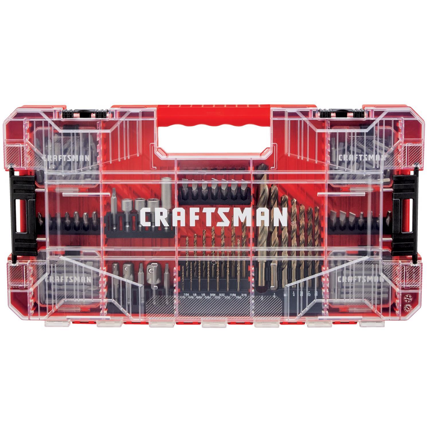 Craftsman Assorted Drill and Driver Bit Set Steel 150 pc