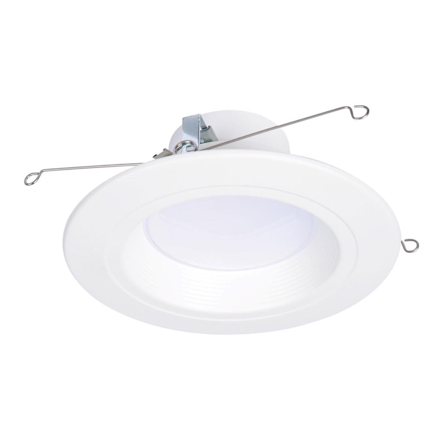 Halo Retrofit Series Matte White 5/6 in. W LED Dimmable Recessed Downlight 90 W