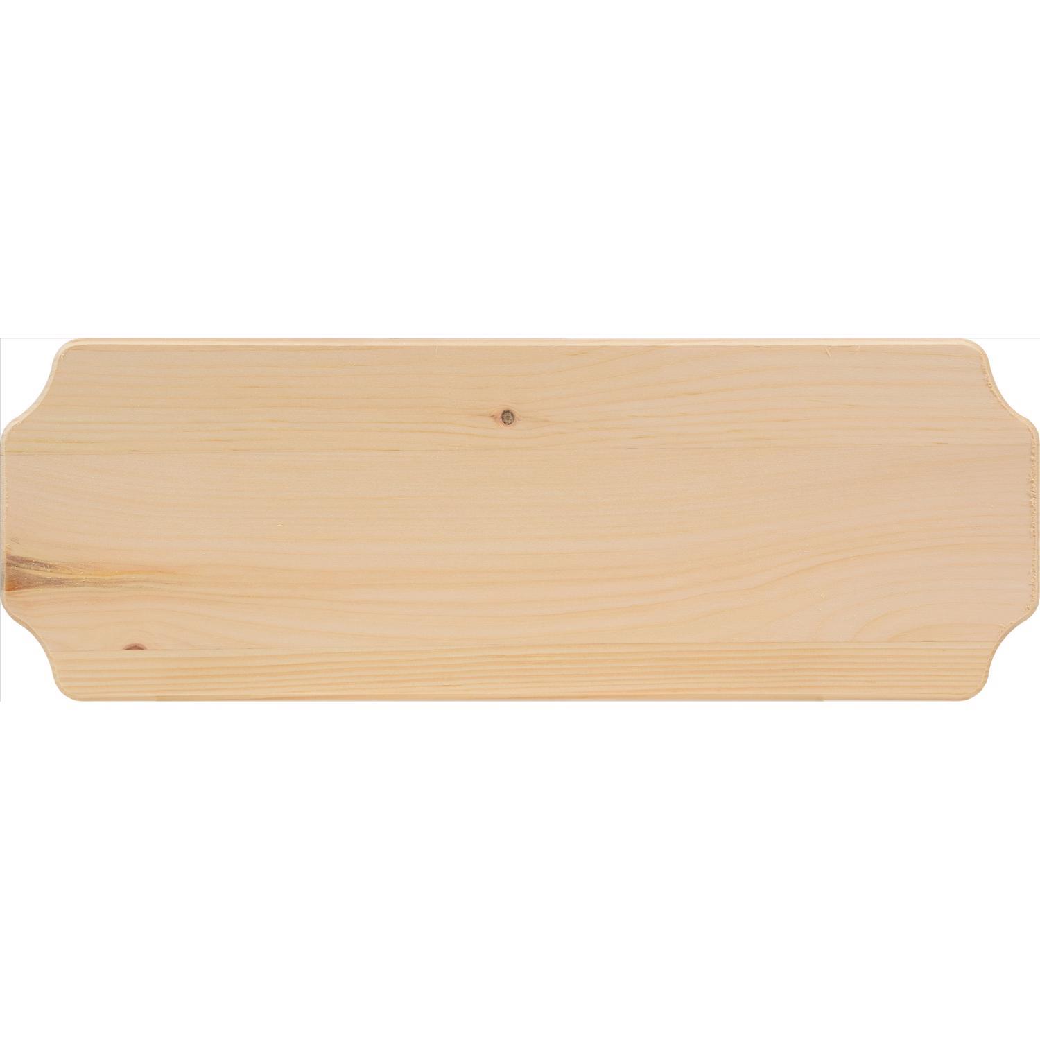 HILLMAN Natural Wood Rectangle Address Plate