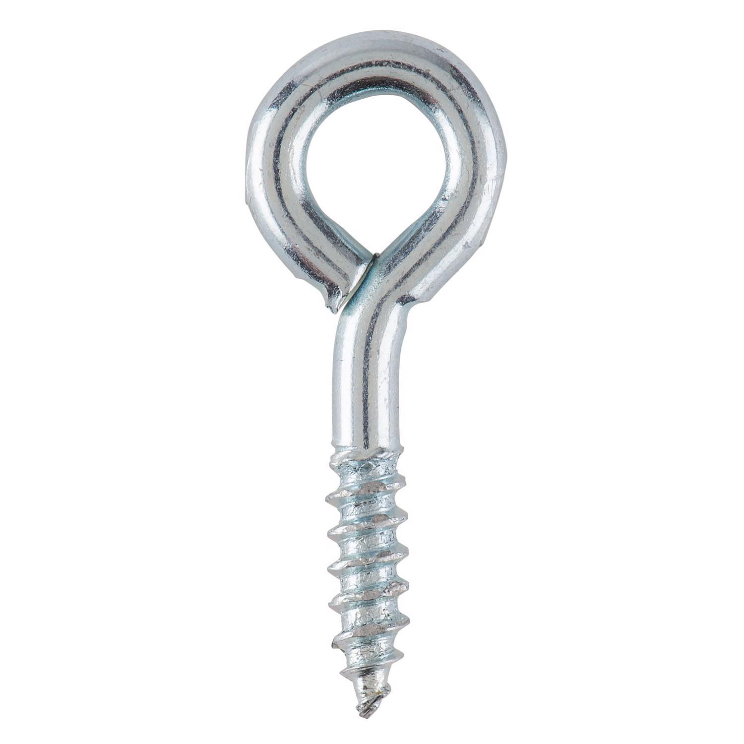 Ace 1/8 in. D X 1 in. L Zinc-Plated Steel Screw Eye 40 lb. cap. 10 pk