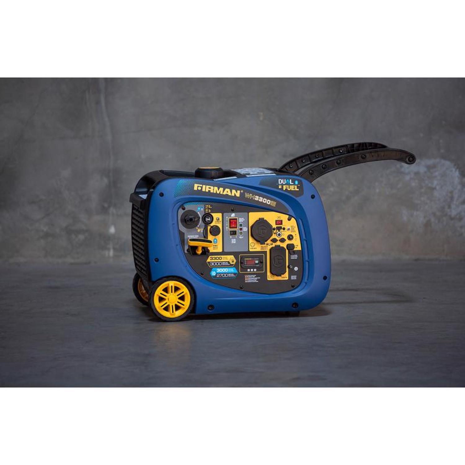Firman Whisper Hybird Series 3000 W 120 V Gas/LP Portable Portable Generator 3000 W