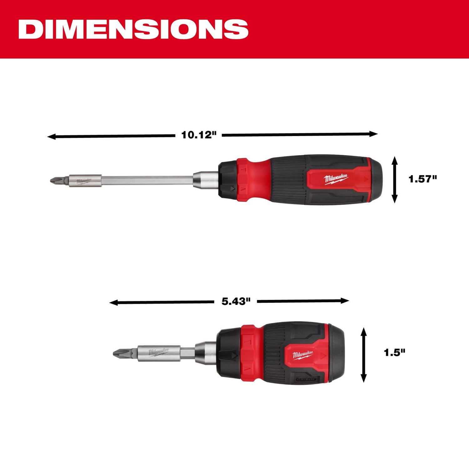 Milwaukee 14-in-1 Compact Ratcheting Screwdriver Set 2 pc