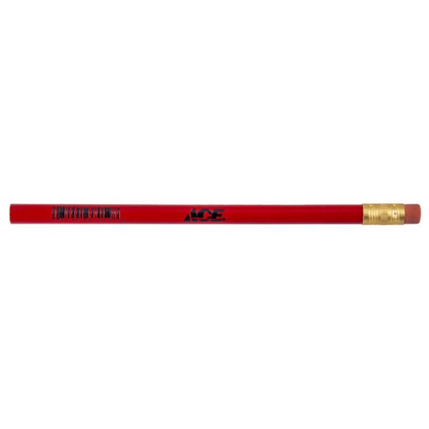Ace 7-1/2 in. L Jumbo Carpenter Pencil Red 1 pc