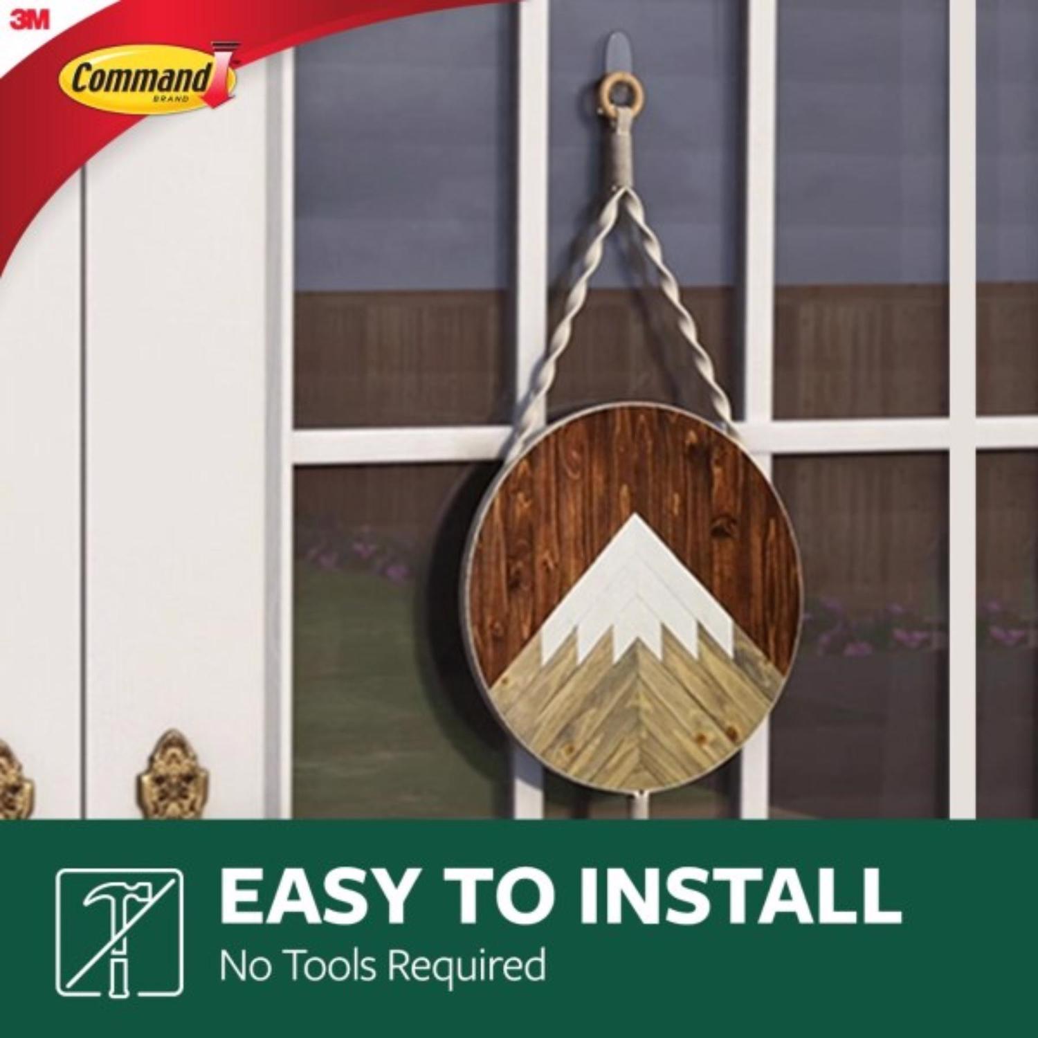 3M Command Large Plastic Hook 3.375 in. L 1 pk