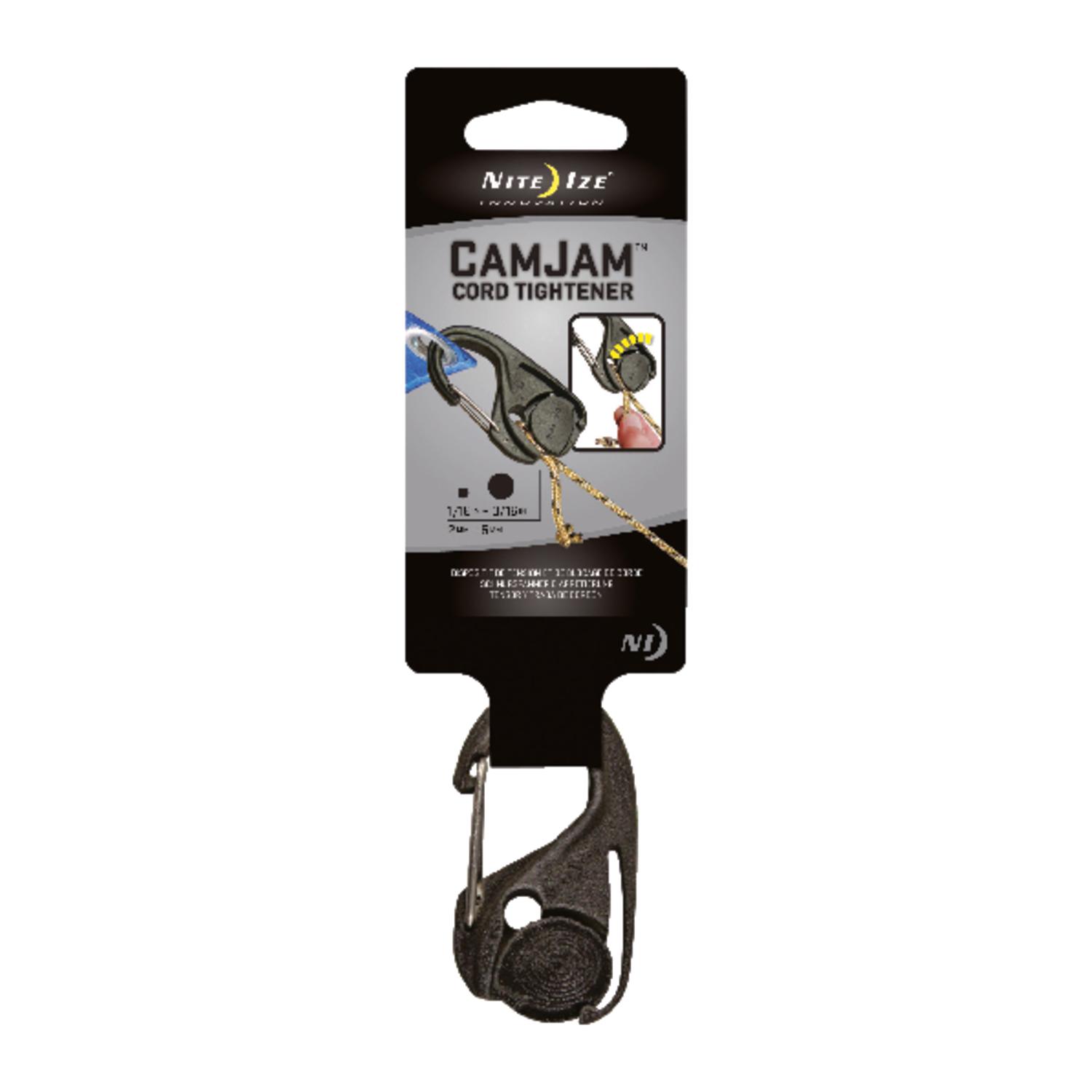 Nite Ize CamJam 2 in. L Black Twisted Plastic Tie-Down Rope