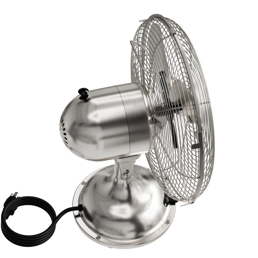 Hunter Portable Desk Fan Brushed Nickel