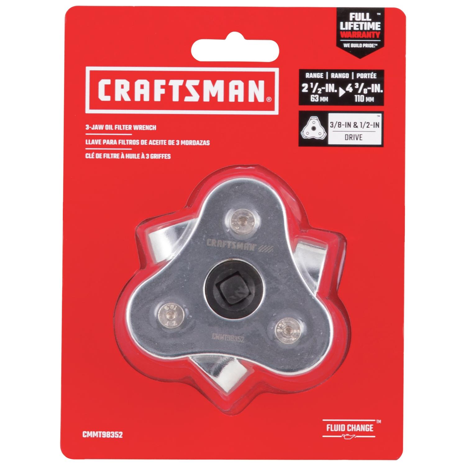 Craftsman 3-Jaw Oil Filter Wrench 4-3/8 in.