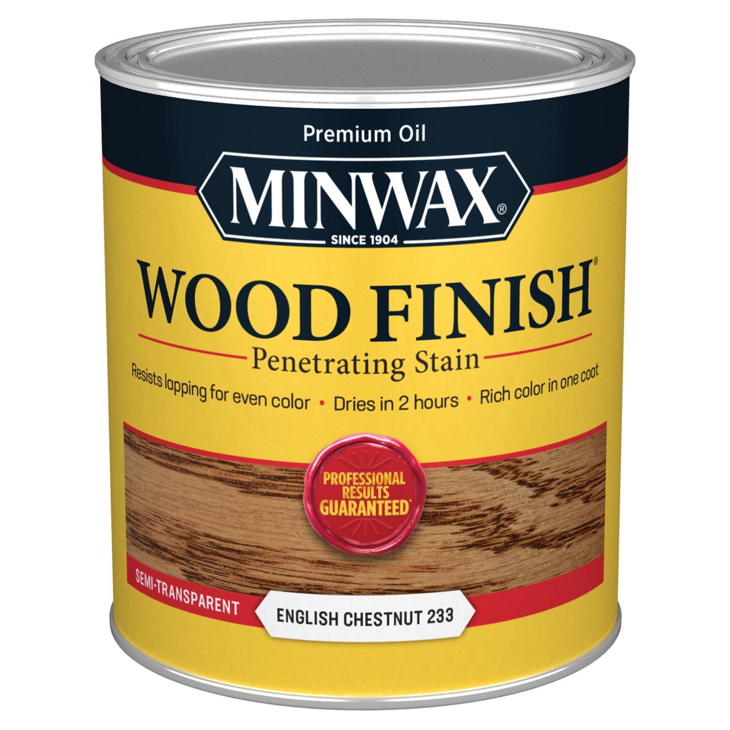 Minwax Wood Finish Semi-Transparent English Chestnut Oil-Based Penetrating Wood Stain 1 qt