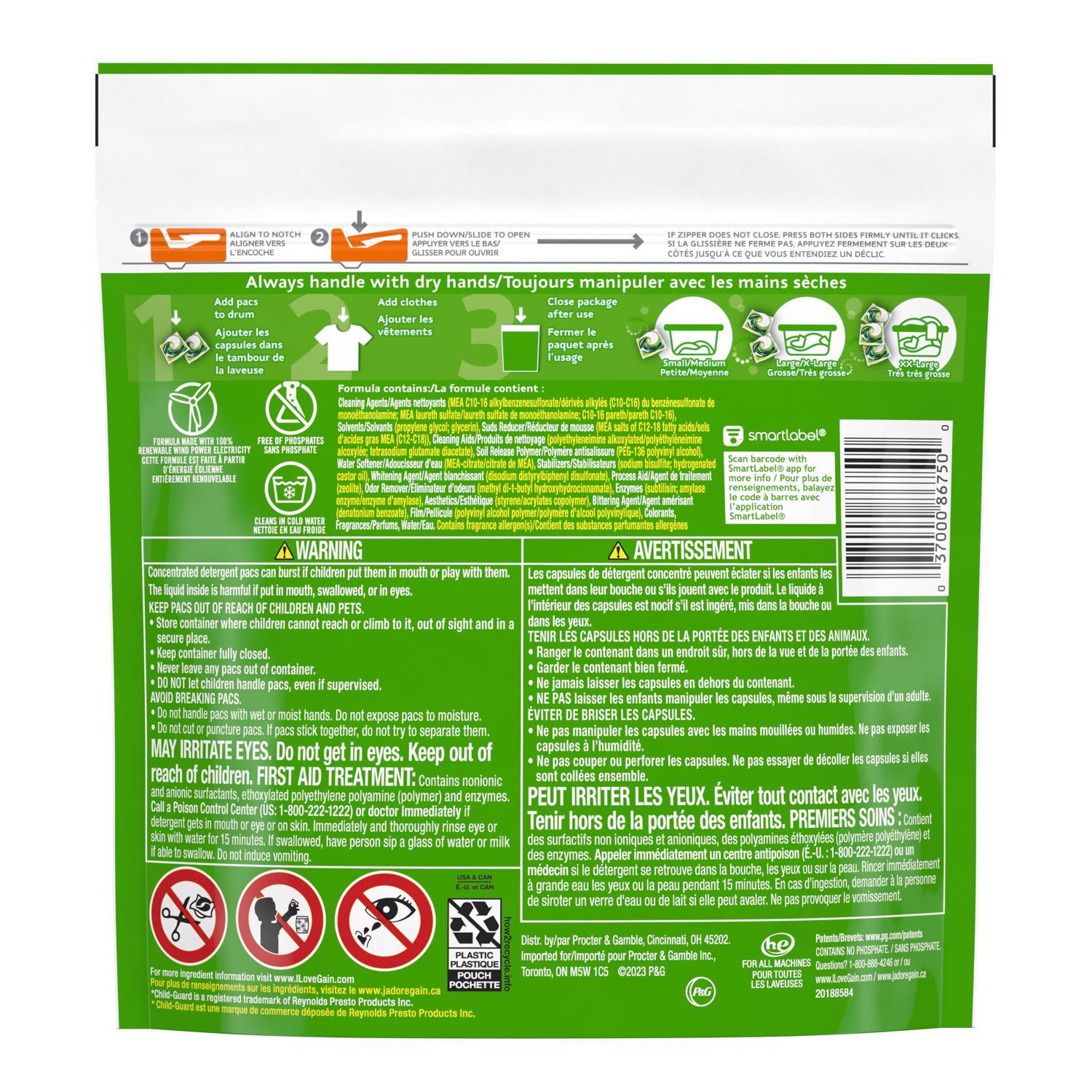 Gain Flings Original Scent Laundry Detergent Pod 12 oz 16 pk Stine