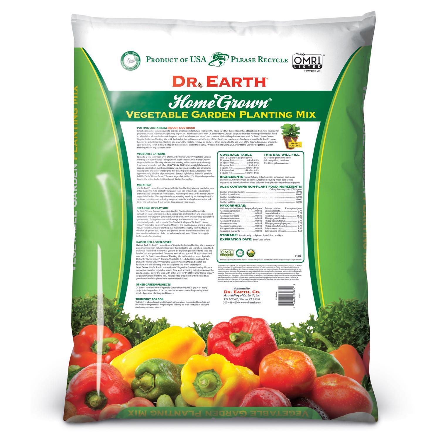 Dr. Earth Home Grown Organic Plant and Vegetable Potting Mix 1.5 cu ft