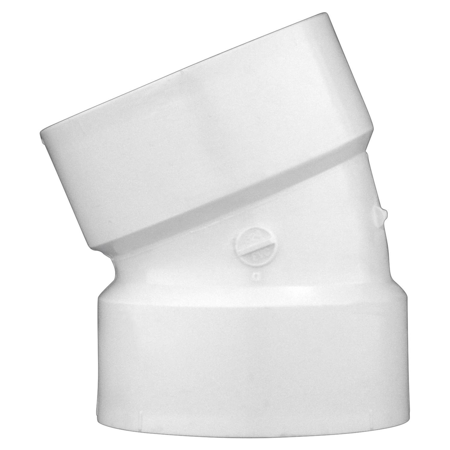 Charlotte Pipe Schedule 40 2 in. Hub X 2 in. D Hub PVC Elbow 1 pk