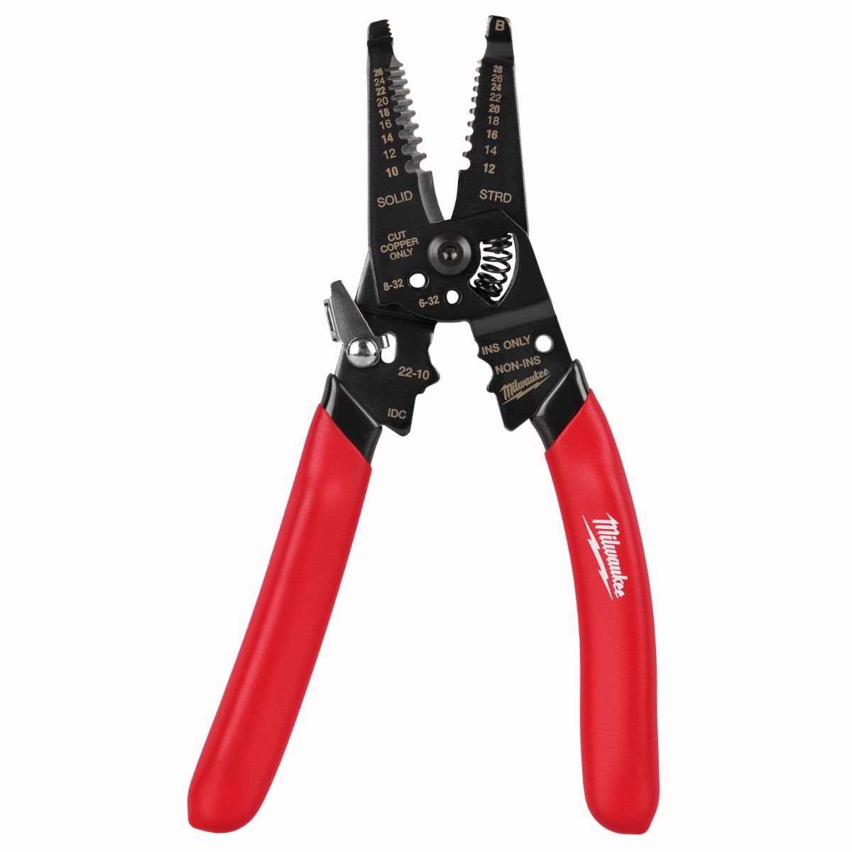 Milwaukee 10-28 AWG Multi-Purpose Dipped Grip Wire Stripper & Cutter with Reinforced Head