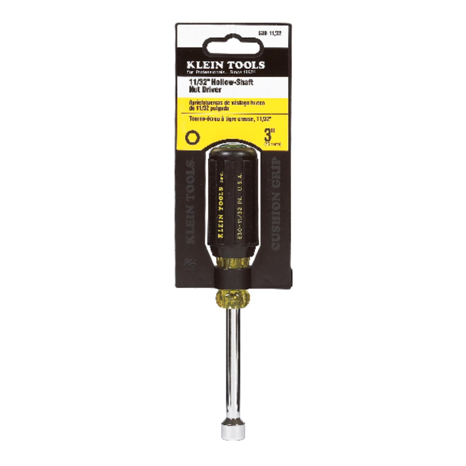 Klein Tools 11/32 in. Hollow Shaft Nut Driver 6-3/4 in. L 1 pc