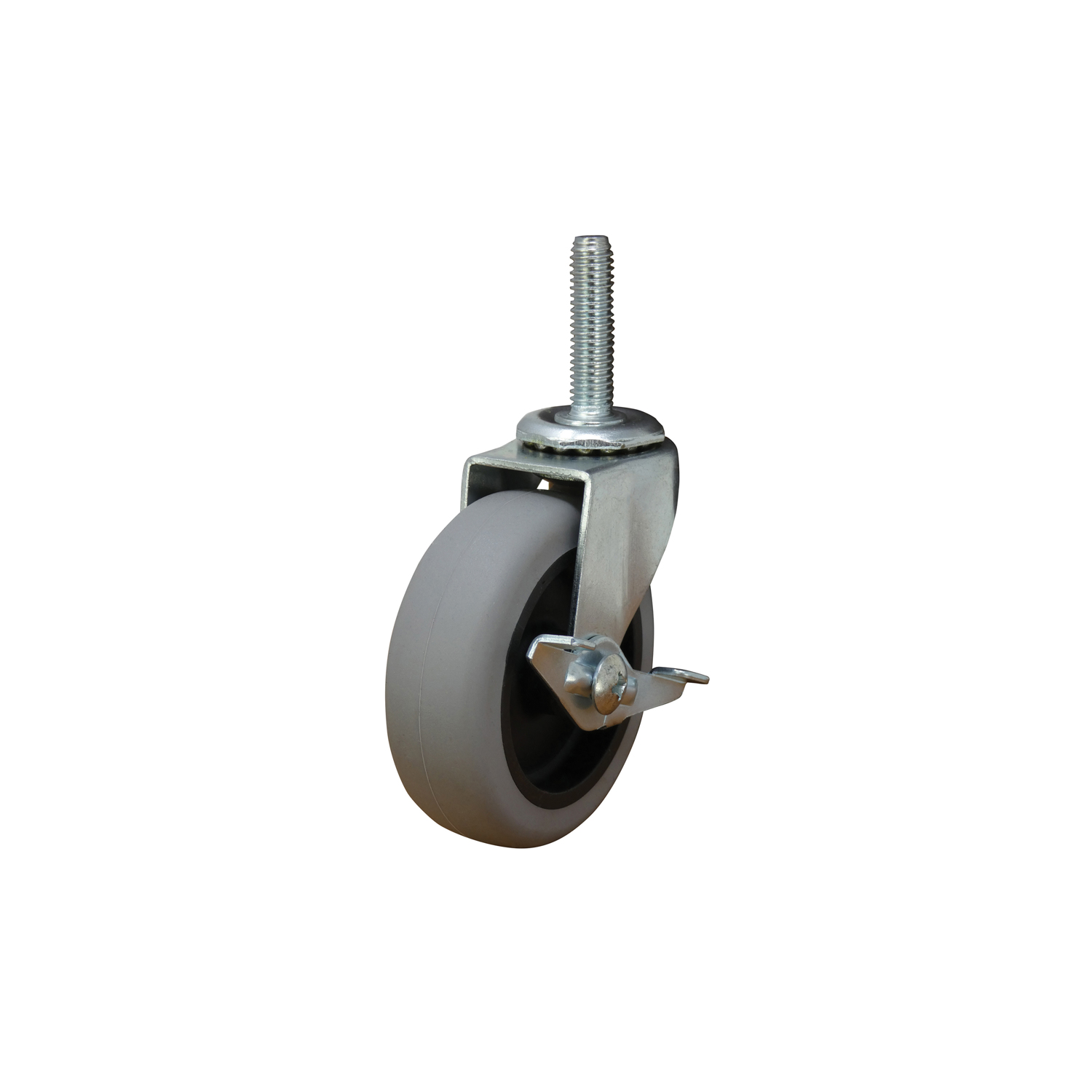 Shepherd Hardware 3 in. D Swivel Thermoplastic Rubber Caster 110 lb 1 pk