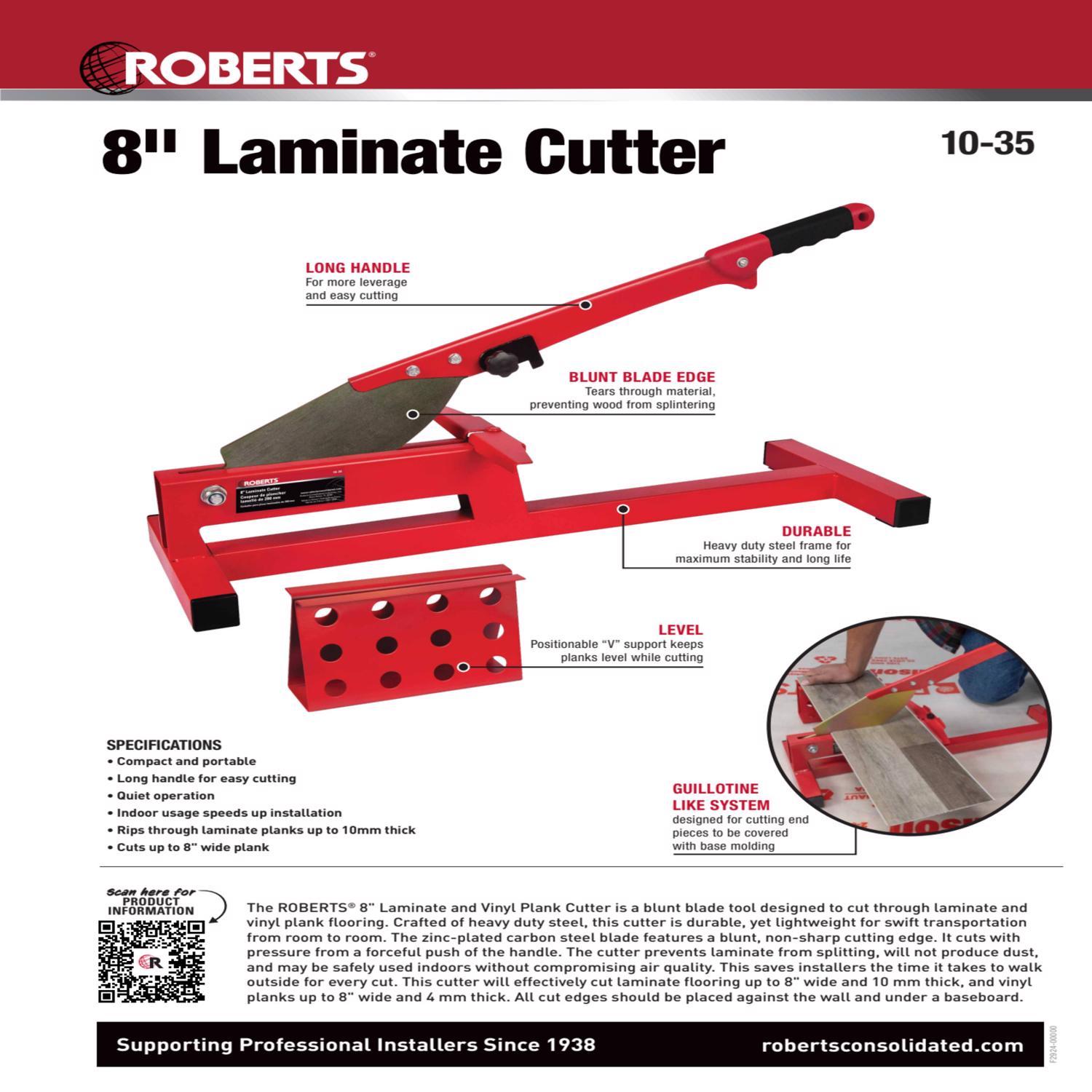Roberts 5.8 in. H X 9.8 in. W X 29 in. L Steel Laminate Cutter 1 pk