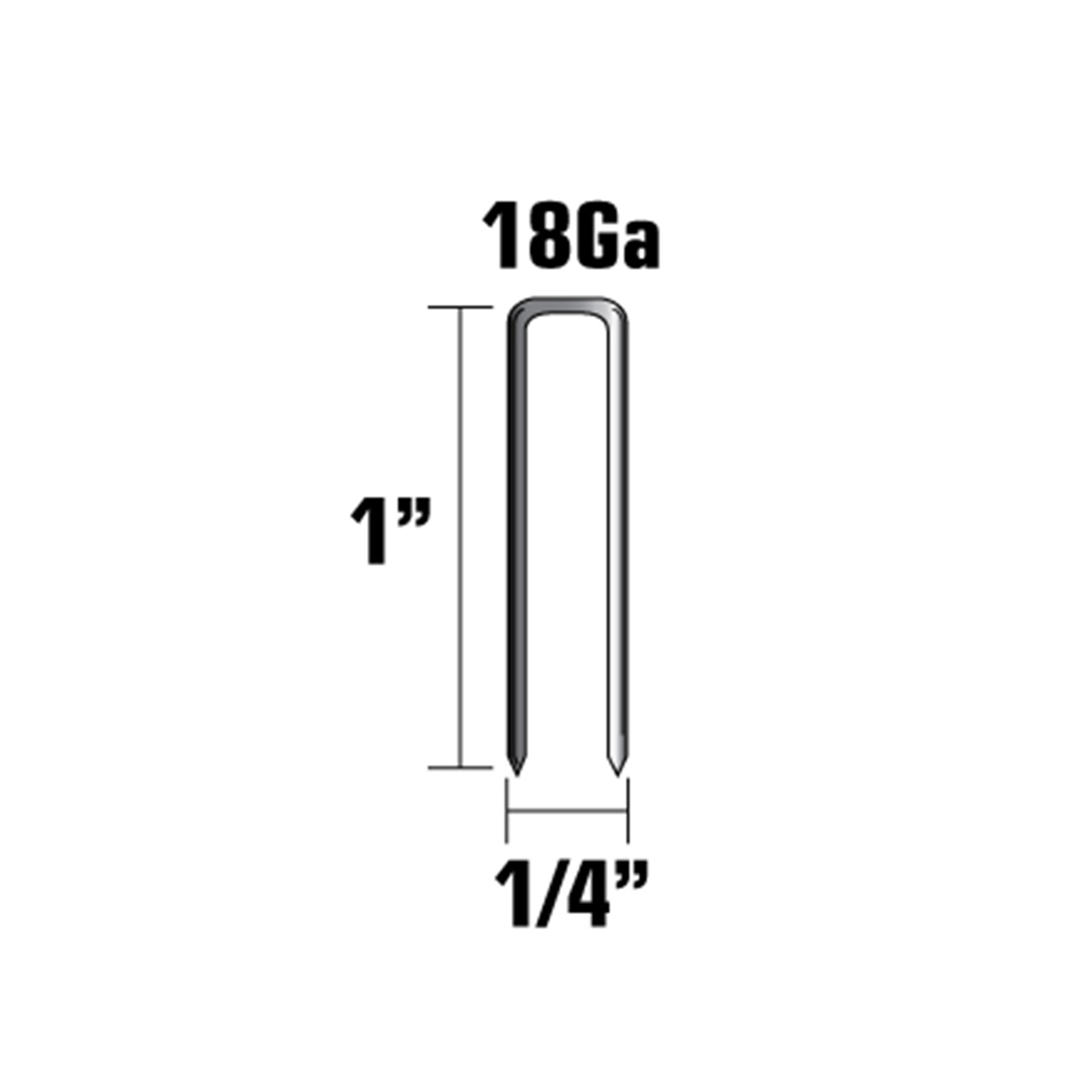 Metabo HPT Finish Staples, 1/4 in. x 1 in. 18 Gauge | Narrow Crown Finish Staples | 1,000 Count | Metabo HPT 21103SHPT