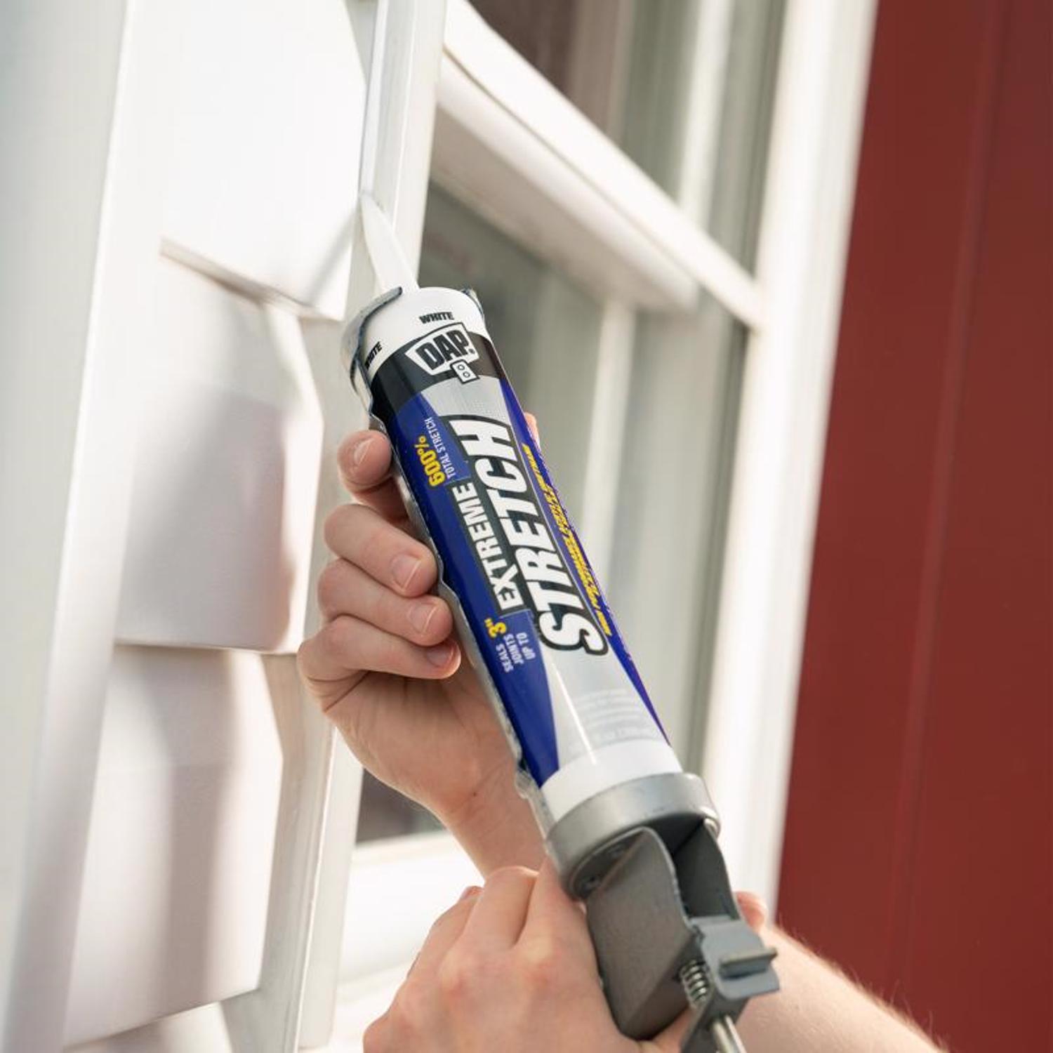 DAP Extreme Stretch White Acrylic Urethane Windows/Doors/Seal/Paint Sealant 10.1 oz