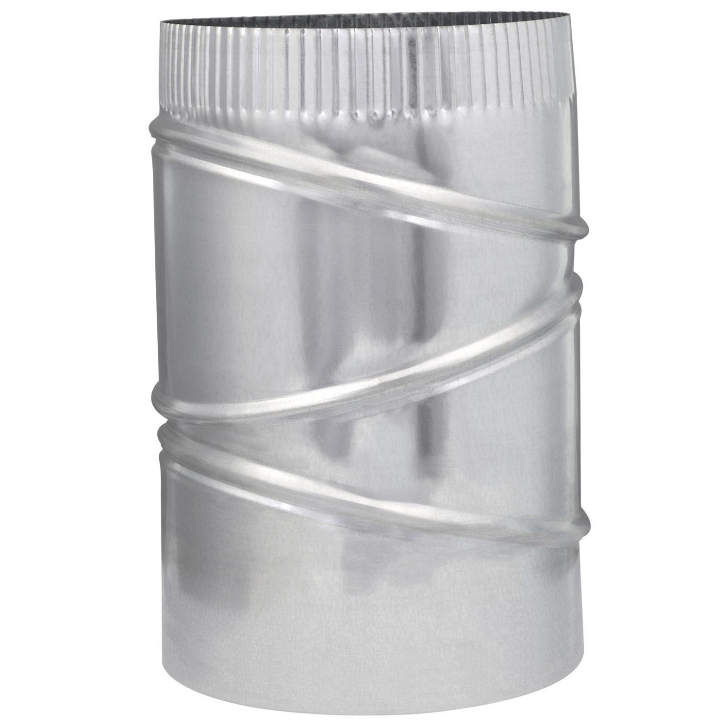 Imperial 7 in. D X 7 in. D Adjustable 90 deg Galvanized Steel Furnace Pipe Elbow