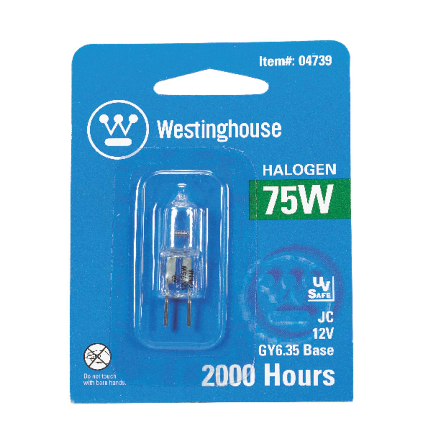 Westinghouse 75 W T4 Decorative Halogen Bulb 1,350 lm White 1 pk