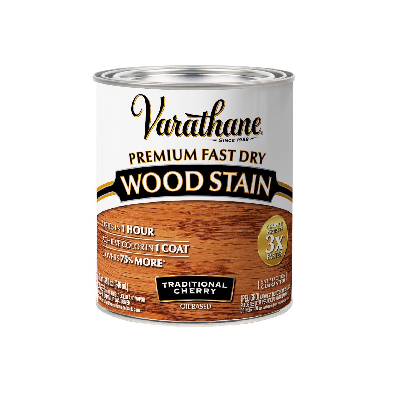 Varathane Semi-Transparent Traditional Cherry Oil-Based Urethane Modified Alkyd Fast Dry Wood Stain