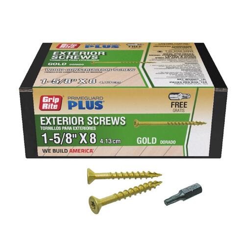 Grip-Rite Screw PGP GStar 1-5/8" 1# Gold