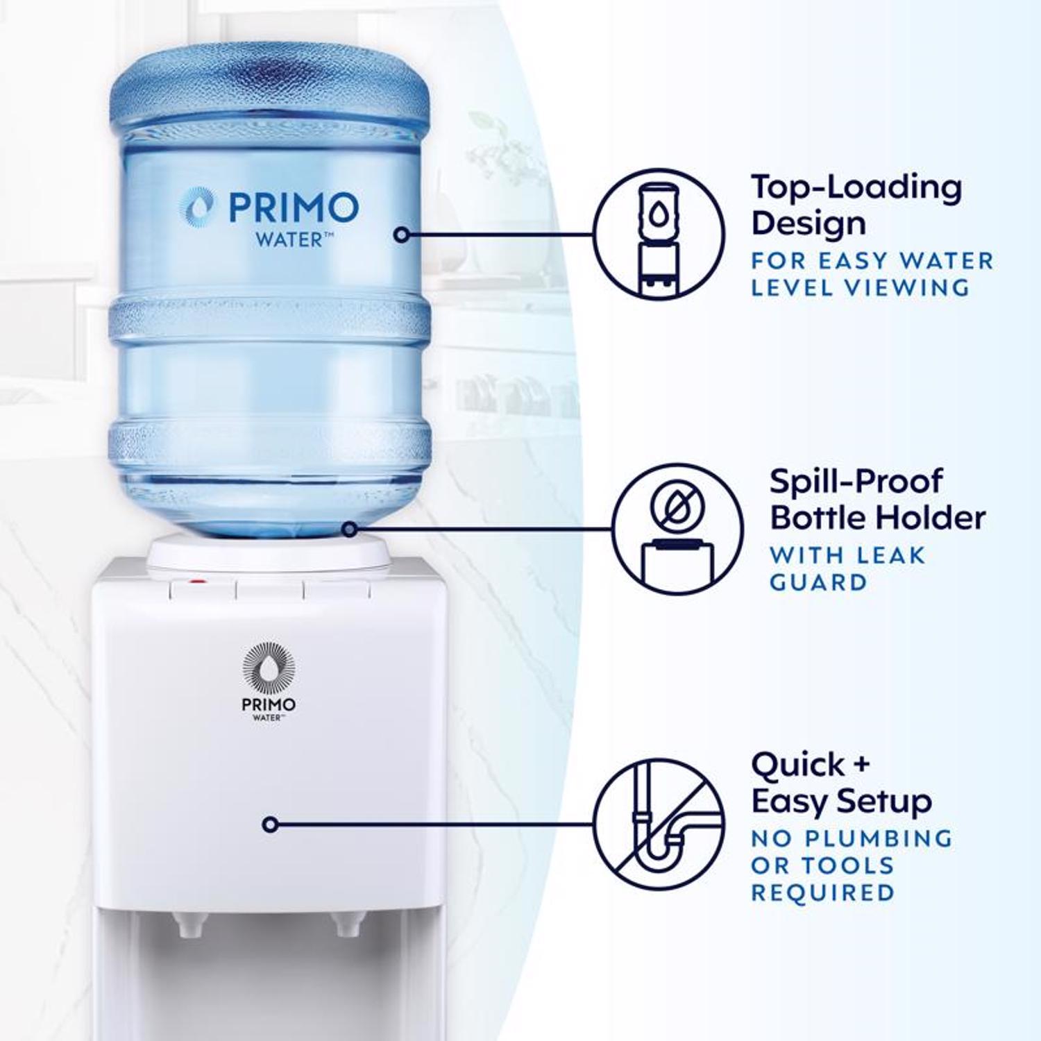 Primo Water 3-5 gal White Water Dispenser Plastic