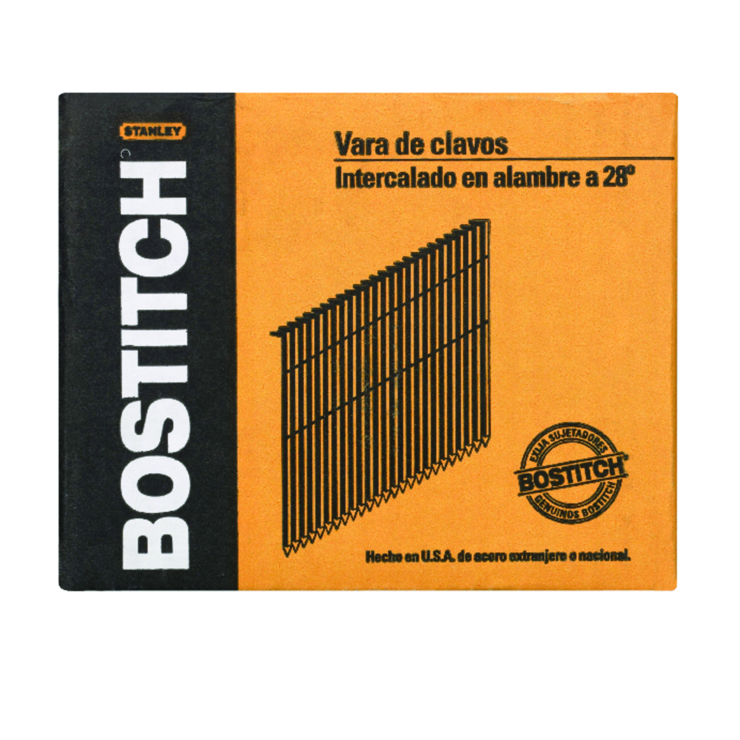 Bostitch 3-1/4 in. Angled Strip Galvanized Framing Nails 28 deg 2000 pk