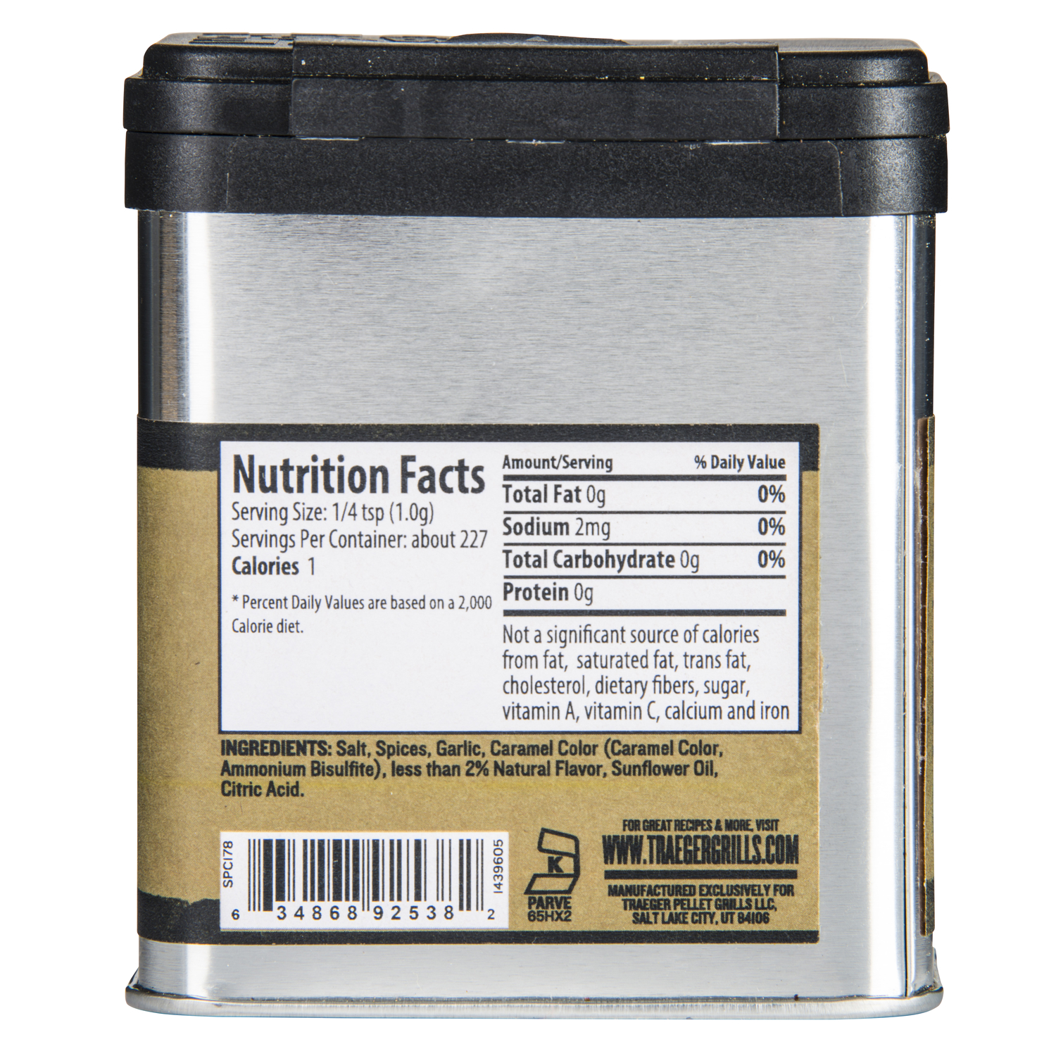 Traeger Blackened Saskatchewan Seasoning Rub 8 oz Stine Home + Yard