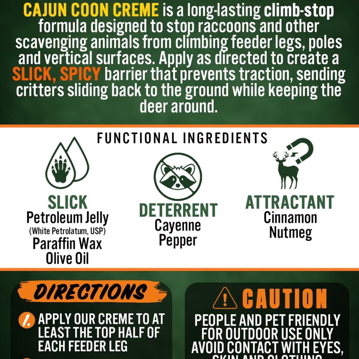 Cajun Coon Creme Apple Pie Scent 2.5 oz.