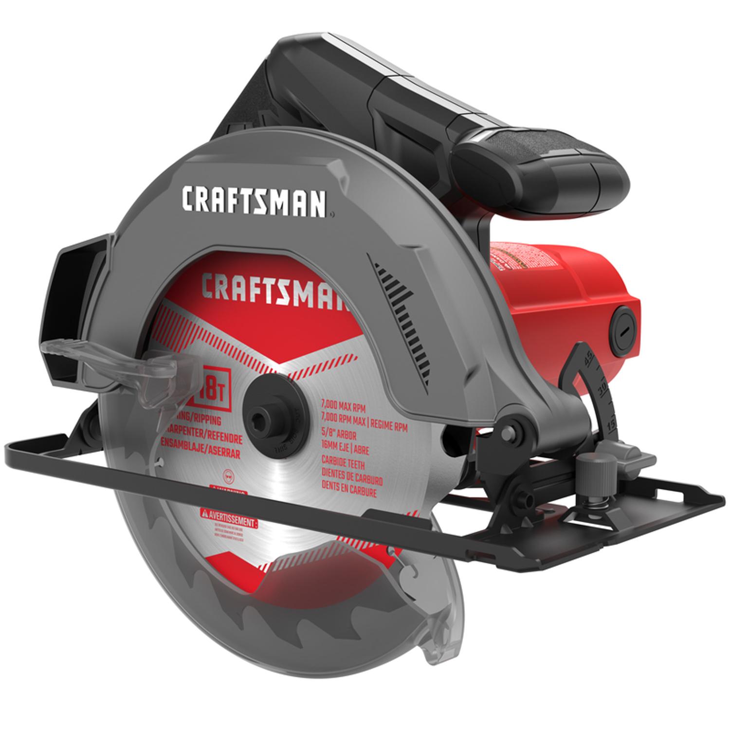 CRAFTSMAN 13 amps 7-1/4 in. Corded Brushed Circular Saw Tool Only