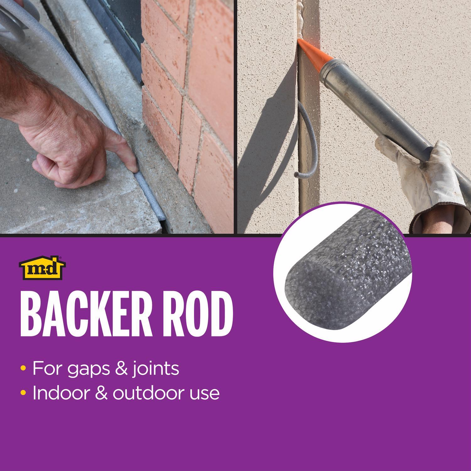 M-D Building Products Gray Foam Caulk Backer Rod For Gaps and Openings 240 in. L X 0.38 in.