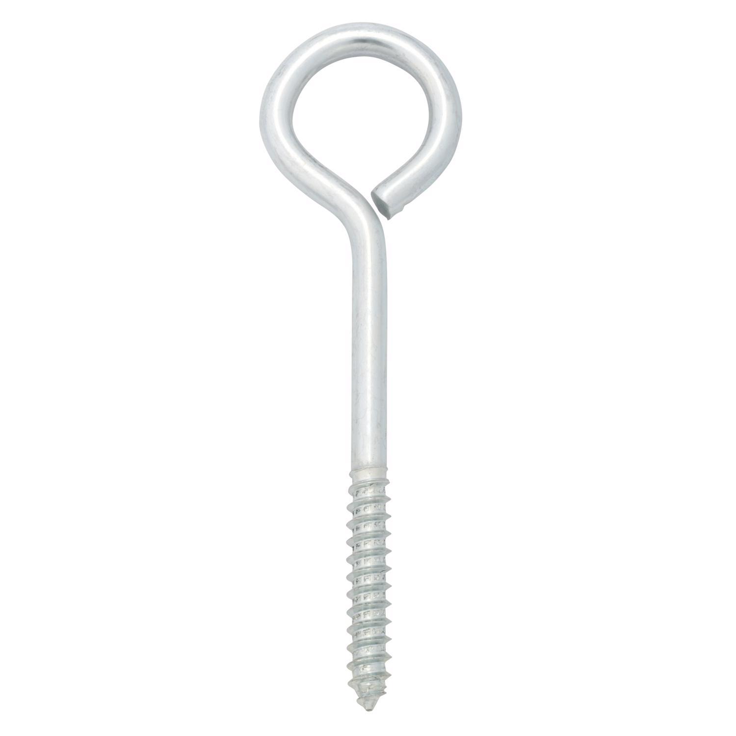 Hampton 3/8 in. X 6 in. L Zinc-Plated Steel Lag Thread Eyebolt