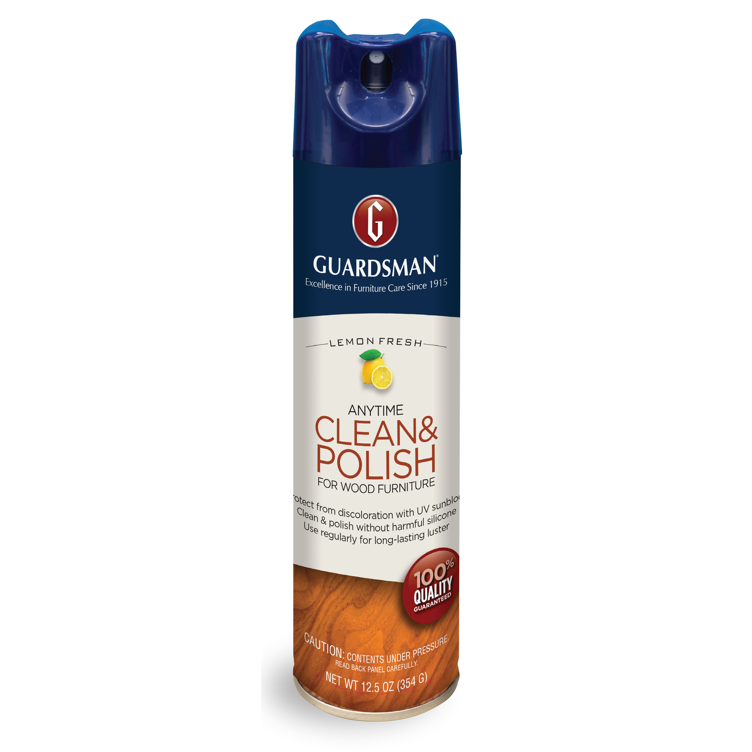 Guardsman Anytime Clean & Polish Lemon Scent Furniture Cleaner and Polish 12.5 oz Spray