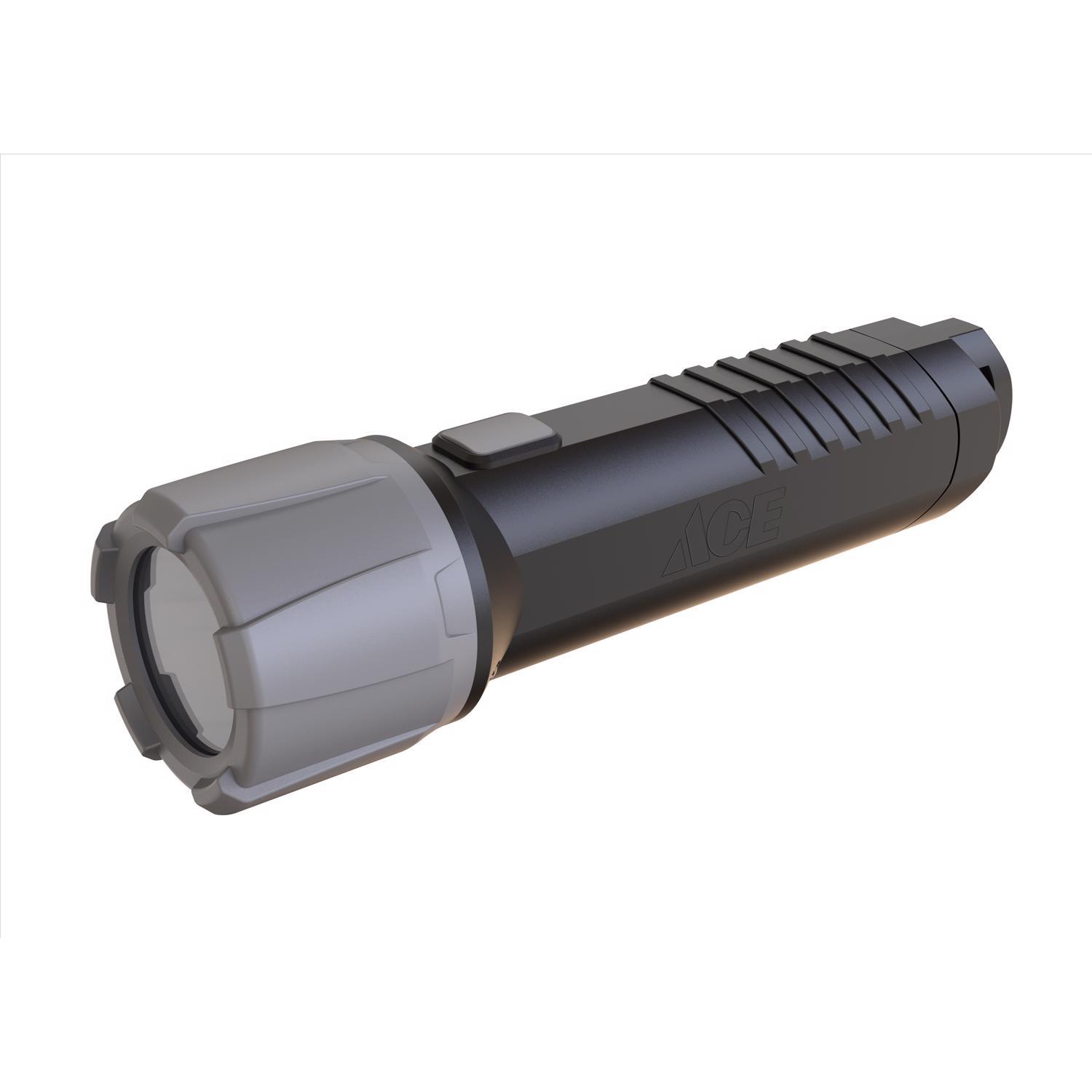 Ace 500 lm Black LED Flashlight AAA Battery