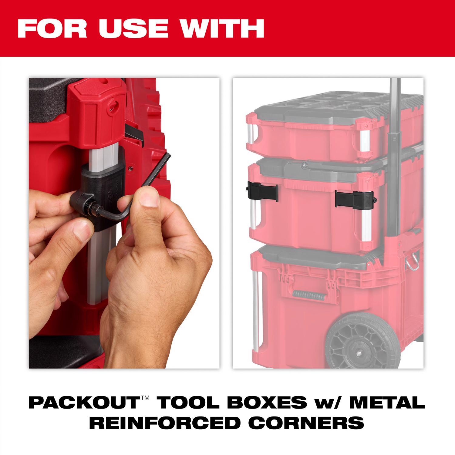 Milwaukee Packout 3.3 in. W X 5.2 in. H Tool Box Attachment Tool Tray Black/Red
