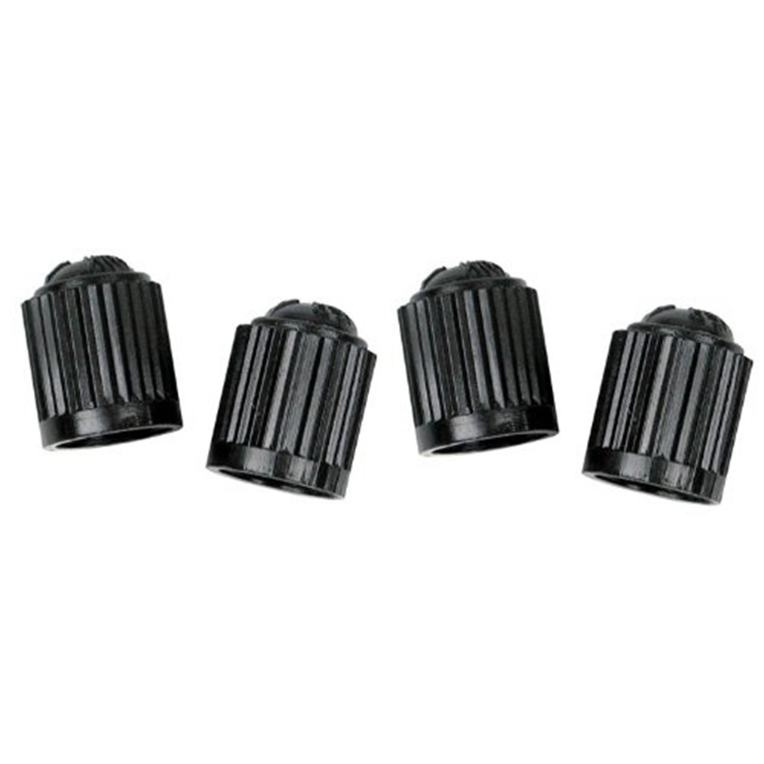 Slime Plastic Tire Valve Caps Black