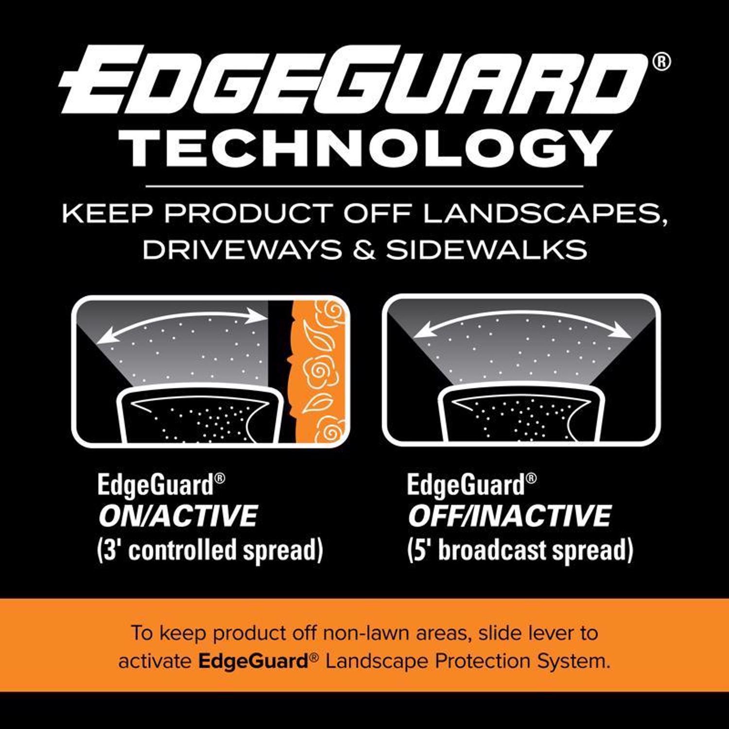 Scotts Turf Builder EdgeGuard Mini 60 in. W Push Spreader For Fertilizer/Seed 23 lb