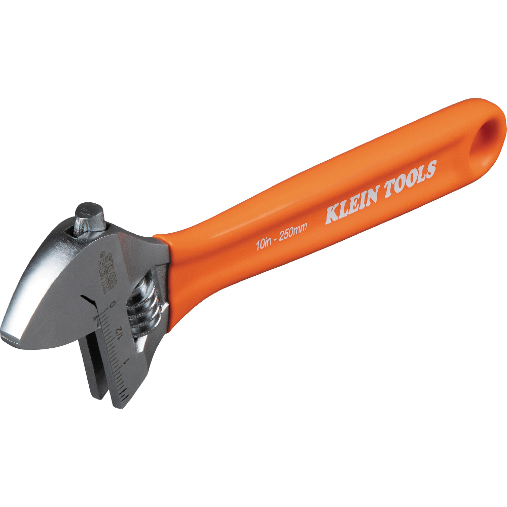 Klein Extra-Capacity Adjustable Wrench, 10-in.