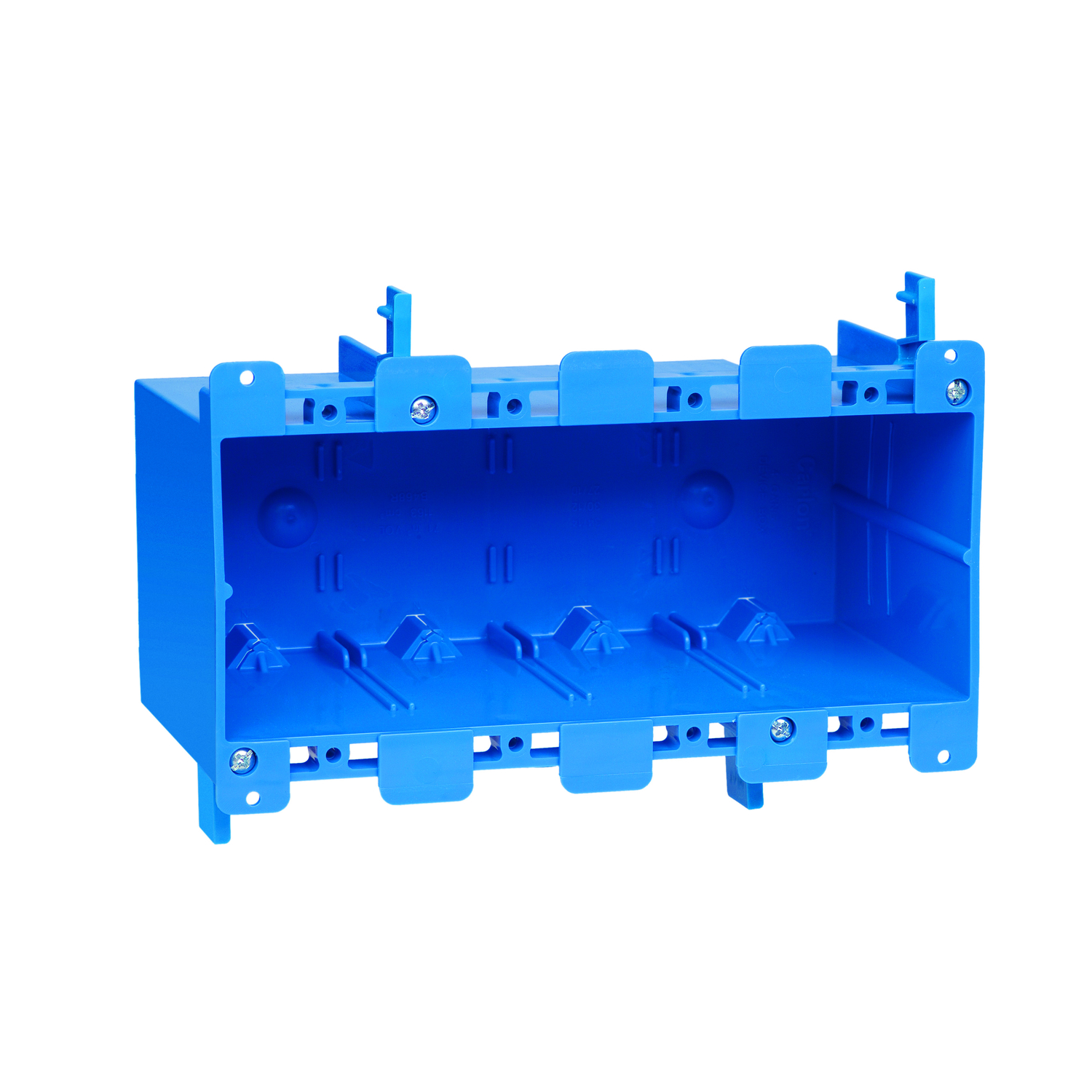 Carlon 68 cu in rectangle pvc 4 gang electrical box blue stine home