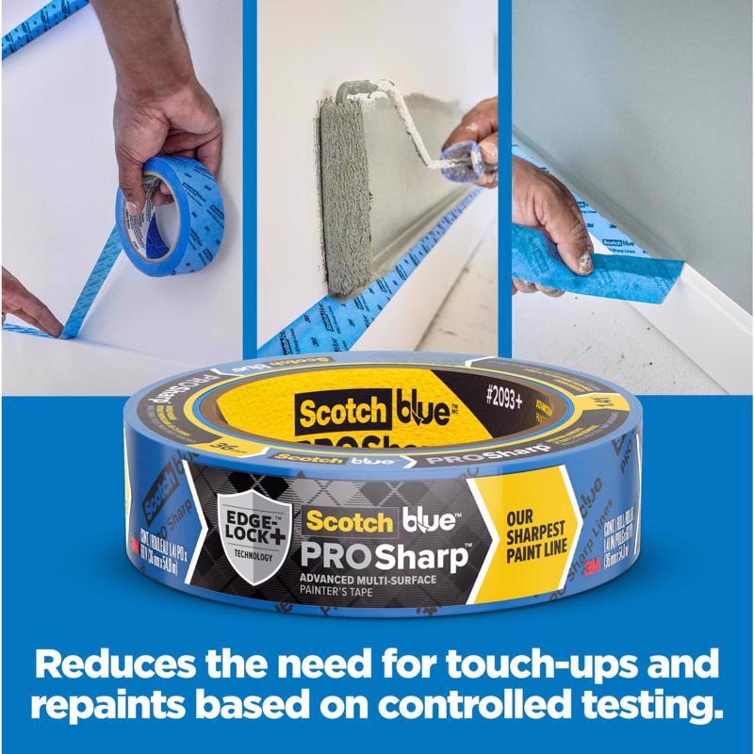ScotchBlue Edge-Lock 0.94 in. W X 60 yd L Blue Medium Strength Painter's Tape 1 pk