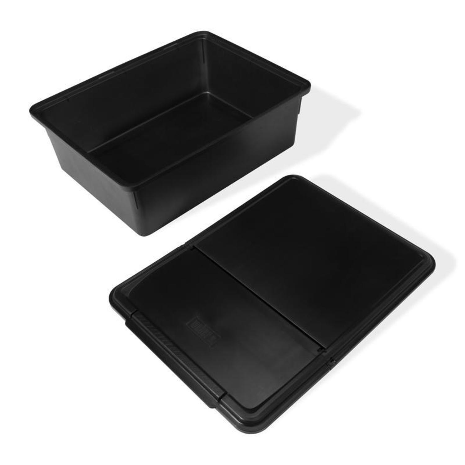 Weber Works Outdoor Storage Bin Black Accessory Organizer