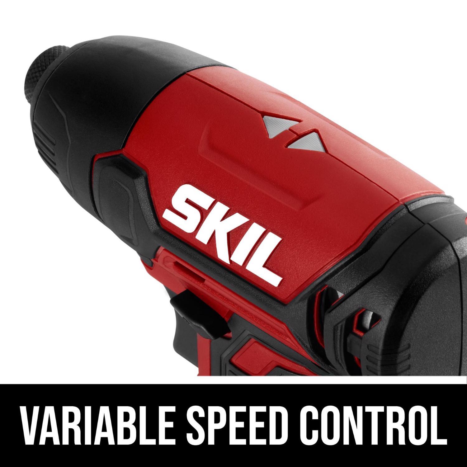SKIL 20V PWR CORE Cordless Brushed 4 Tool Combo Kit