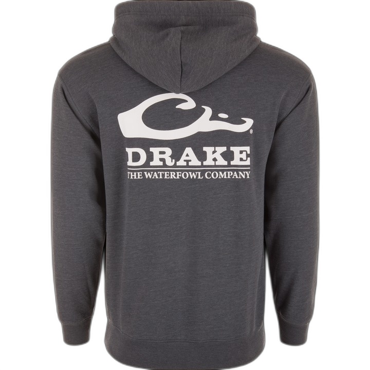 Drake The Waterfowl Company Logo Hoodie Charcoal Heather M